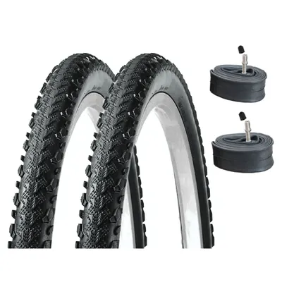Produktbild von 2 X FAHRRADREIFEN K-885 Kobra Reifen Kenda 26x2.00 50-559 schwarz + 2x Schlauch AV