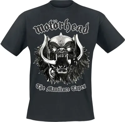 Produktbild von Motörhead T-Shirt Herren The Manticore Tapes Tracklist schwarz M