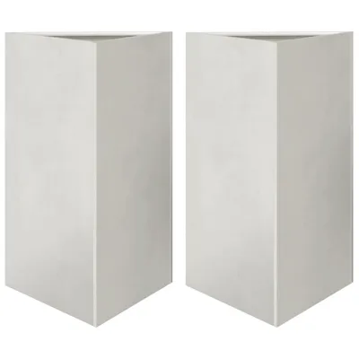 Produktbild von vidaXL Pflanzkübel 2 Stk. Dreieckig 50x43x75 cm Edelstahl