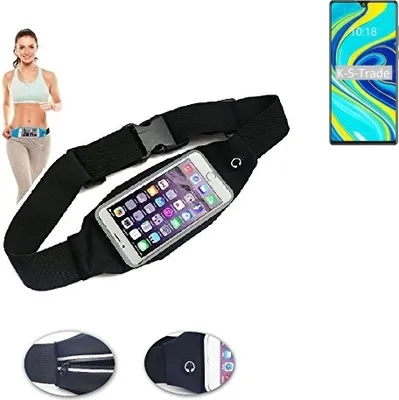 Produktbild von K-S-Trade Jogging-Armband kompatibel mit Cubot P40 Gürteltasche Umhängetasche Bauchtasche schwarz Sport Running Jogging Fitness Laufen Exercise