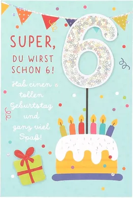 Produktbild von Depesche Zahlenkarte 1 Stück, Glückwunschkarte-Happy Birthday to you!