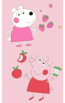 Obrázek produktu pro Dětský ručník Prasátko Pepina a Ovečka Zuzka 30x50 cm