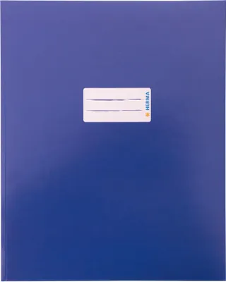 Produktbild von HERMA 20046 Heftschoner Karton Quart dunkelblau mit Beschriftungsfeld
