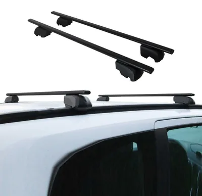 Imagen del producto de Portaequipajes para techo, compatible con Porsche Cayenne 2018-2023, con certificación ABE, de aluminio, color , 2 unidades