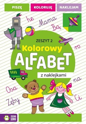 Immagine prodotto di Kolorowy alfabet z naklejkami Zeszyt 2