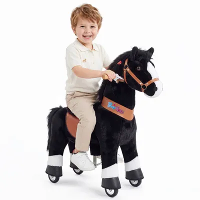 Produktbild von PonyCycle Reitpferd auf Rollen Reittier Spielzeug mit Bremsen und Sound 3-4 Jahre - Ux326