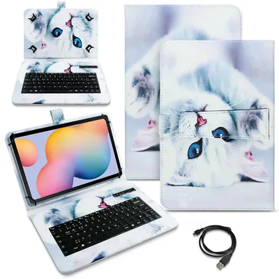 Produktbild von Schutzhülle Tastatur für Samsung Galaxy Tab A9+/ A9 Plus Hülle Bluetooth TascheFarben:Motiv 4