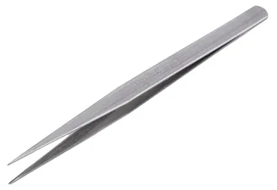 1 Pinzette, Feinmechaniker- Uhrmacher- Modellbau-Pinzette,gerade Spitze