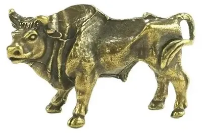 Image de Figurine de taureau en métal ABINO