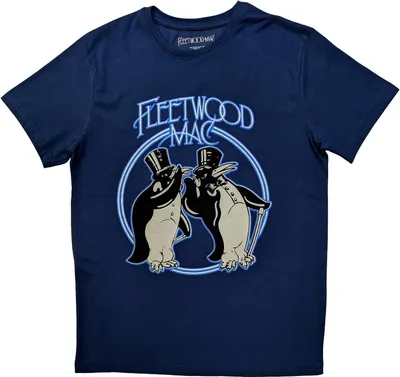 Produktbild von Fleetwood Mac - "Penguins" T-Shirt für Herren/Damen Uni RO5913 (M) (Jeansblau)