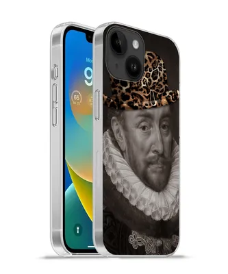Produktbild von MuchoWow® Handyhülle Schutzhülle Hülle für Apple iPhone 14 - Softcase Wilhelm von Oranien - Pantherdruck - Alte Meister Silikon Softcase Handy Hülle - Mobiltelefonhülle