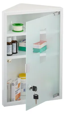 Image de Armoire médicale avec 3 compartiments et serrure