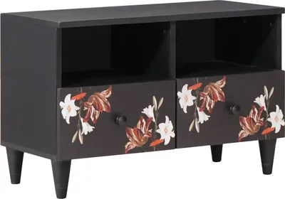 Produktbild von Stauraumschränke Mehrfarbig 70 x 33,5 x 46 cm Massivholz Mango