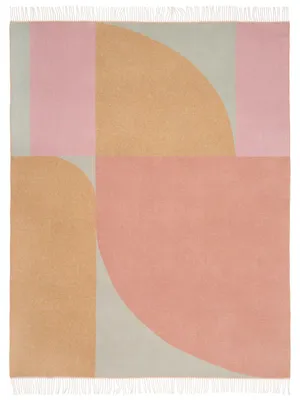 Produktbild von Eagle Products Decke COPENHAGEN, 135x195 cm, mauve, kamel, salbei