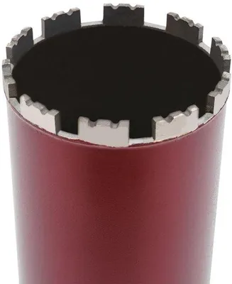 Imagen del producto de Broca para perforación de núcleos - Diámetro: 63 mm - Profundidad: 410 mm - Color: Rojo - Para hormigón y baldosas