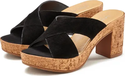 Produktbild von LASCANA Pantolette Sommerschuh, offener Schuh, Sandalette, Mule, schwarz Größe 39