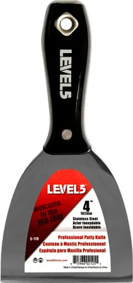 Produktbild von LEVEL5 Profi Spachtel Edelstahl 4"/102mm Kunststoffgriff Trockenbauwand 5-170