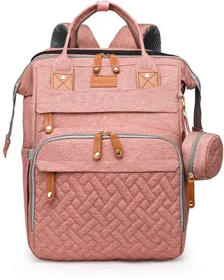Immagine prodotto di Borsa impermeabile per genitori, capiente, rosa.