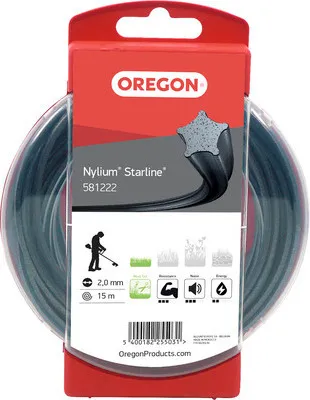 Produktbild von Trimmerfaden OREGON Nylium Starline 2,0mm x 15m