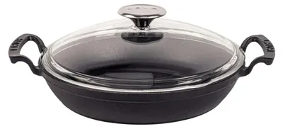 Obrázek produktu pro Pánev Lava – 24 cm – 1,56 litru – litina – černá