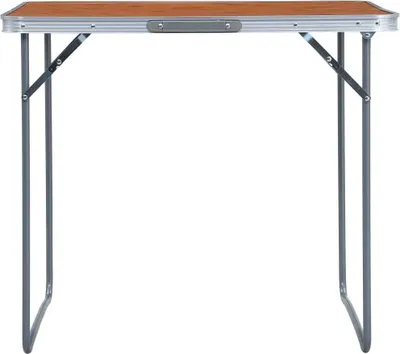 Produktbild von vidaXL Klappbarer Campingtisch mit Metallrahmen 80 x 60 cm