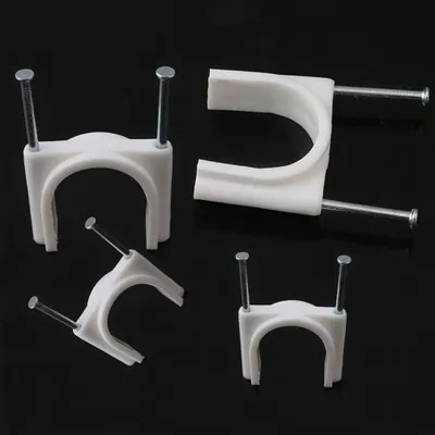 Kabelclips zur Kabelführung, Weiß, 30 mm, 25 Stück