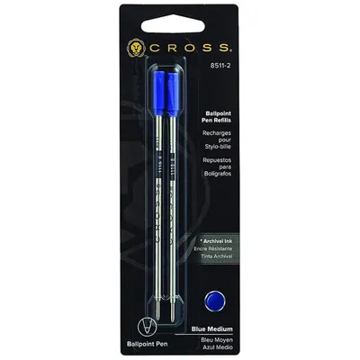 Produktbild von CROSS Kugelschreiberminen Standard blau, mittel, 2 Stück im Blister