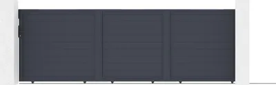 Produktbild von Schiebetor 5m EIGER H.160cm + 1m graues EIGER Tor H.160cm Aluminium
