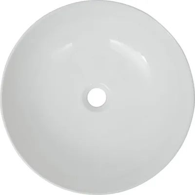 Produktbild von Hochwertigen Möbel Waschbecken - Weiß Waschbecken Rund Keramik Weiß 41,5x13,5cm NEU8257548