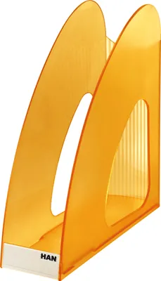 Obrázek produktu pro Stojan na časopisy TWIN, transparentní oranžový