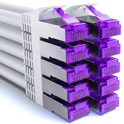 Produktbild von deleyCON MK2255, 0,25 m, Cat7, S/FTP (S-STP), RJ-45, RJ-45