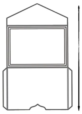 Image de Pochoir, adaptable pour travaux sur papier, design métallique durable, 13,6 x 21 cm
