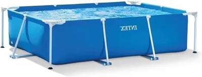 Produktbild von Famanu Metallrahmen Pool 220cm x 150cm x 60cm Rechteckig Blau