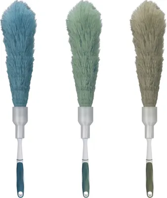 Produktbild von 3er Set Staubwedel Länge 61 cm Ausfahrbare Schutzhülle Staubwischer Staubfänger