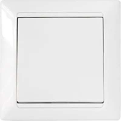 Produktbild von Lichtschalter Unterputz Ein/Aus 10A Premium serie STILE Weiß