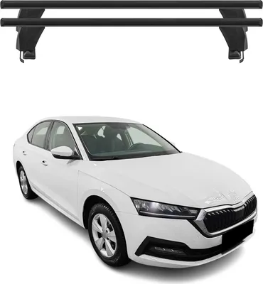 Image de Menabo Barres de toit Transversales pour Skoda Octavia IV 2020-2025 Alu Noir ABE