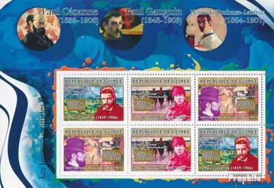 Produktbild von Briefmarken Guinea 2007 Mi 4872-4874 Kleinbogen (kompl. Ausgabe) postfrisch Cezanne, Gaughuin, Lautrec