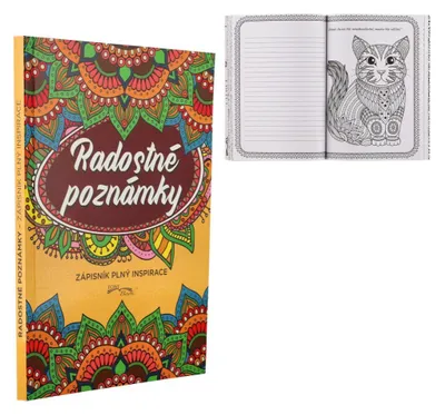 Obrázek produktu pro Zápisník/blok Radostné poznámky - Zápisník plný inspirace 15x21cm