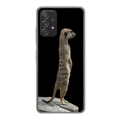 Produktbild von MuchoWow® Handyhülle Schutzhülle Hülle für Samsung Galaxy A53 5G Erdmännchen - Wilde Tiere - Schwarz Silikon Softcase Handy Hülle - Schutzabdeckung
