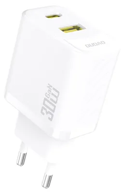 Zdjęcie produktu dla DUDAO Dudao A27TEU Adapter 30Watt 1xUSB-C 1xUSB-A Hvid