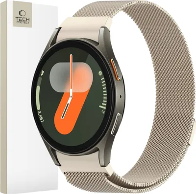 Produktbild von Tech-Protect Milaneseband Samsung Galaxy Watch 4 / 5 / 5 Pro / 6 / 7 / Fe Starlight