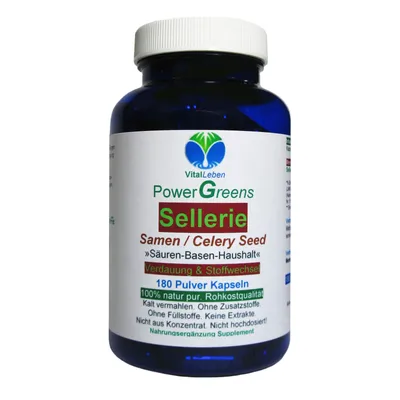 Produktbild von Sellerie Samen Selleriesamen Celery Seed 180 Pulver Kapseln nach Hildegard von Bingen - Natur Pur Ohne Zusatzstoffe