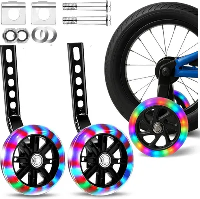 Produktbild von Seitenräder für Kinderfahrräder, LED RGB, bunte Fahrradräder, leuchtend
