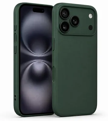 Image de Coque en TPU pour iPhone 17 Pro 6,3 pouces, couleur vert forêt