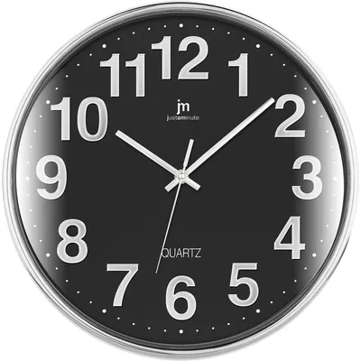 Immagine prodotto di Lowell Justaminute 00816 Orologio al quarzo a cerchio nero, cromo