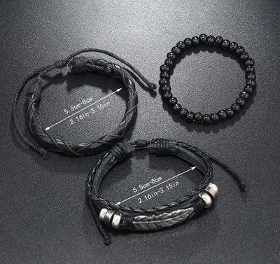 Produktbild von Damen-Armbandset mit Federarmband, 3-teilig