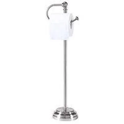 Image de Porte-papier toilette sur pied pour la salle de bains - Design moderne et élégant