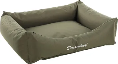 Produktbild von Flamingo Hundekorb Dreambay rechteckig olivgrün, Maße: 100 x 80 x 25 cm