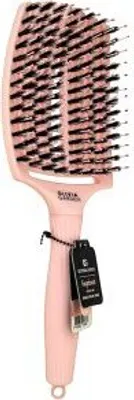 Produktbild von Olivia Garden Fingerbrush Combo Large Pastel Pink Haarbürste mit Nylon- und Eberborsten
