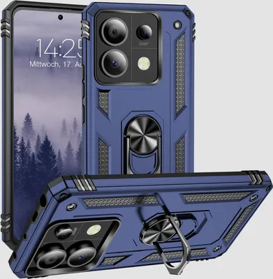 Produktbild von Armor Outdoor Handyhülle für Xiaomi Redmi Note 13 Pro 5G Handy Panzer Case Cover Schutzhülle Farbe: Blau